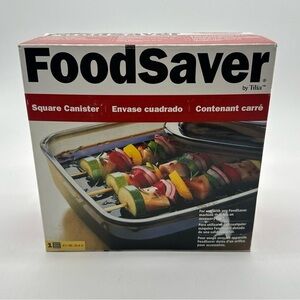 New FoodSaver Quick Marinator‎ 2.25 Qt Square Vacuum Seal Marinating Canister
